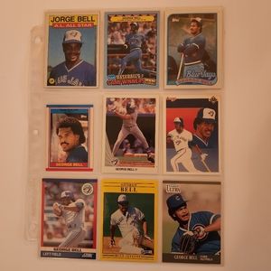 George Bell baseball cards lot of 15